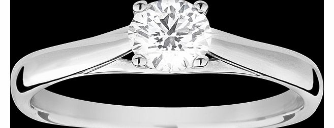 Goldsmiths Brilliant cut 0.50 carat solitaire diamond ring