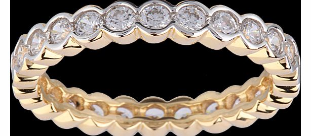 Goldsmiths Brilliant Cut Cubic Zirconia Eternity Ring in