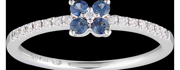 Goldsmiths Brilliant Cut Sapphire and Diamond Promise