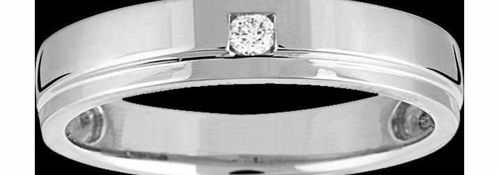 Goldsmiths Ladies Diamond Set Wedding Ring In Platinum -