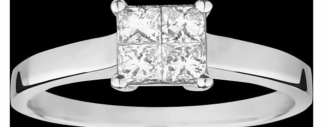 Goldsmiths Princess cut 0.50 total carat weight diamond