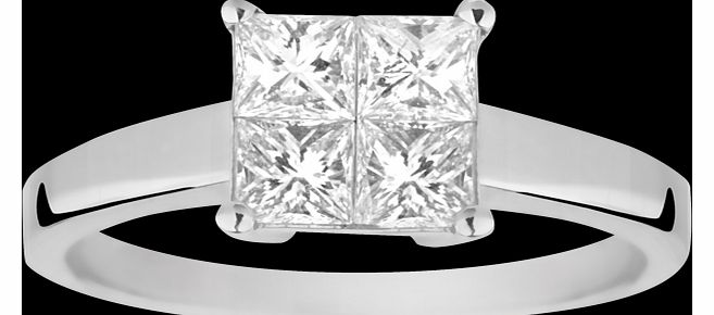 Goldsmiths Princess cut 1.00 total carat weight diamond