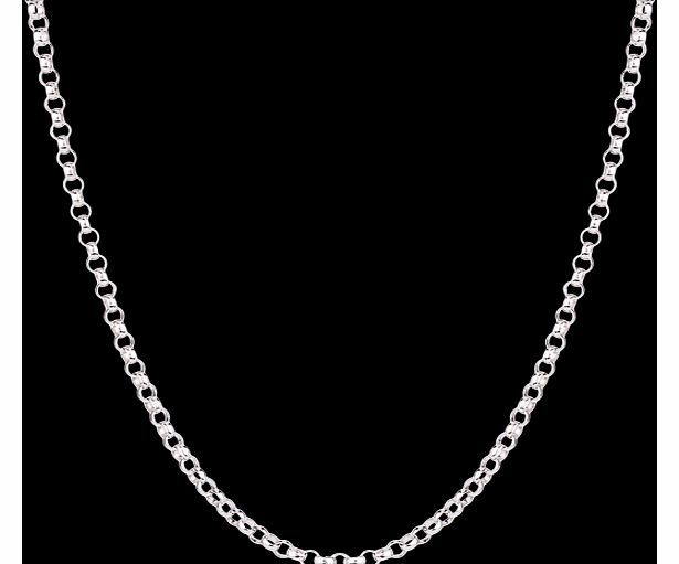 Silver Belcher Chain 22 Inch Necklace