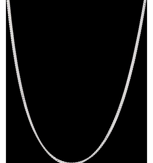 Goldsmiths Silver Curb 22 Inch Necklace