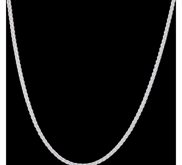 Goldsmiths Silver Spiga Chain 16 Inch Necklace