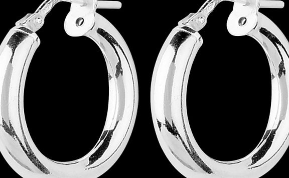 Goldsmiths Small Italian Silver Hoop Earrings