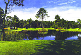Golf De Seignosse View of the 3rd and 17th Holes