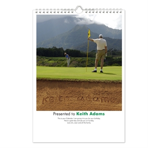 Golf Personalised Calendar