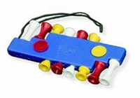 GolfersClub Rubber Tee Holder With Plastic Tees and Ball
