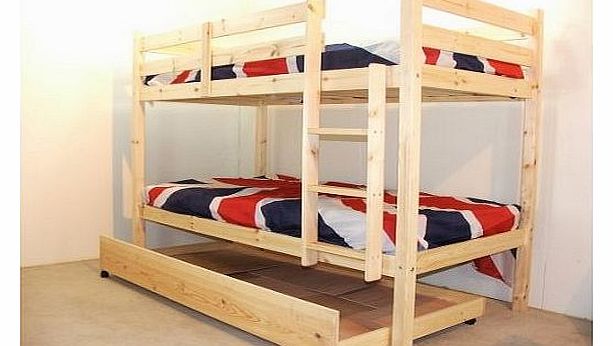 Goliath Heavy Duty Bunk Bed CHILDRENS BUNKBEDS 3FT TWIN BUNK BED WITH GUEST BED - BUNK BED - FAST DELIVERY