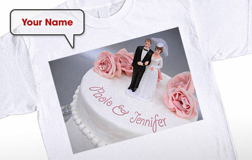 Cake Toppers - Wedding T-Shirt