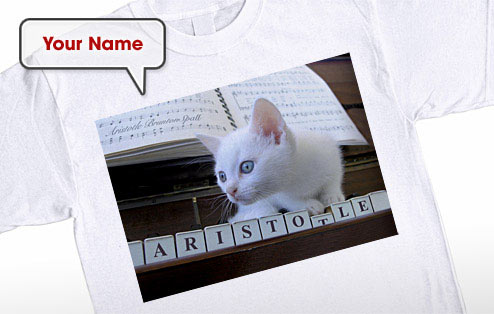 Cat Playing Piano T-Shirt