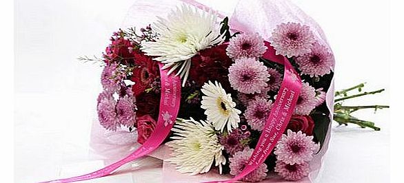 GoneDigging Personalised Pink Blush Bouquet
