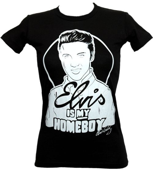 Elvis Is My Homeboy Ladies T-Shirt from Goodie Two Sleeves