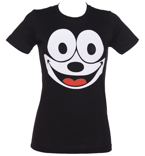 Ladies Felix The Cat Face T-Shirt from Goodie