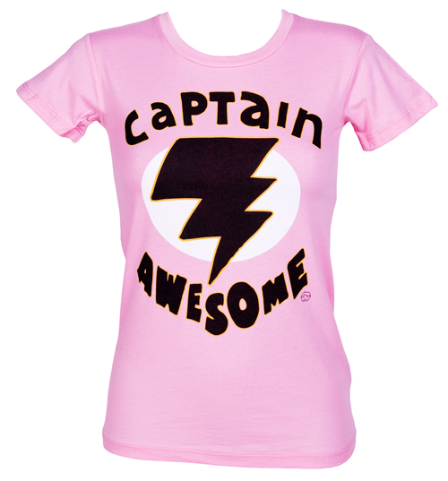 Ladies Pink Captain Awesome T-Shirt from Goodie