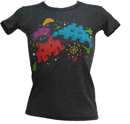 Ladies Space Invaders T-Shirt from Goodie Two Sleeves