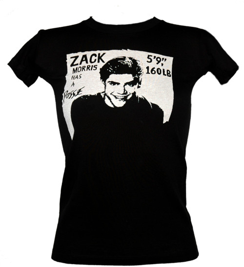 Ladies Zack Morris T-Shirt from Goodie Two Sleeves