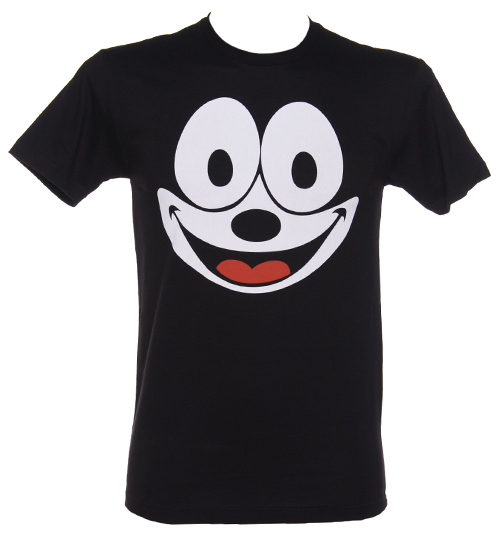 Mens Felix The Cat Face T-Shirt from Goodie Two
