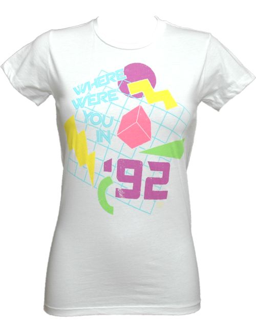 Where Were You In 92 Ladies T-Shirt from Goodie Two Sleeves