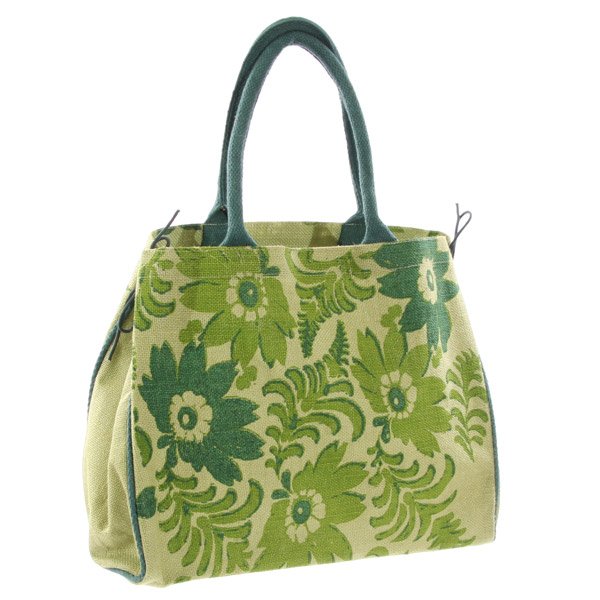 Flower Hand Bag, Green