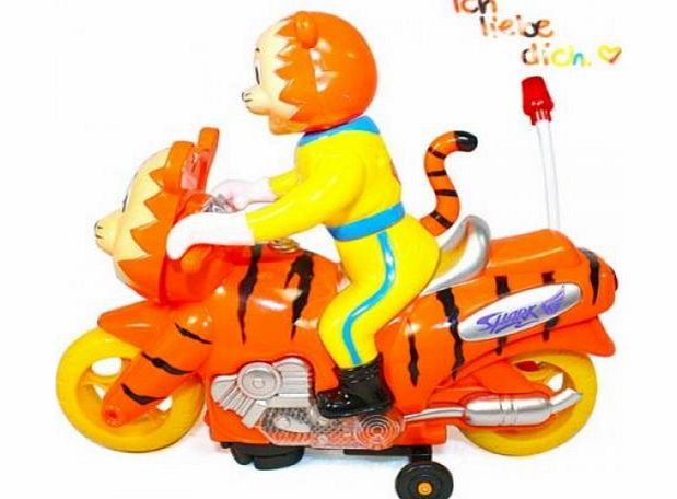 GoodsforU Cute Tiger on Tiger Motorbike Electric Toy