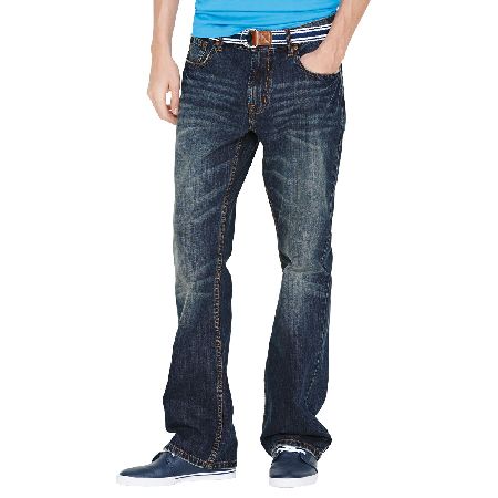 Goodsouls Mens 5 Pocket Bootcut Jeans