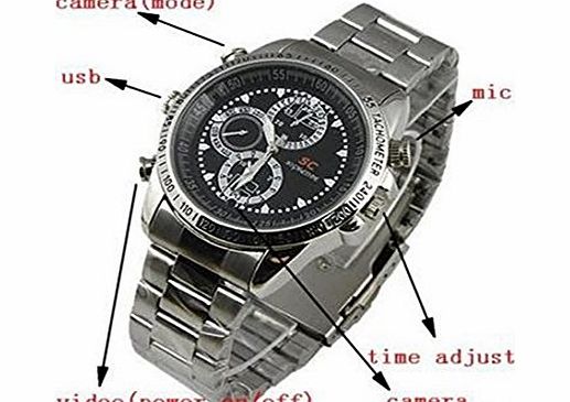 gorbanshop  Watch Casual Fashion Style Steel Strap with Recorder Hidden Spy Camera 8GB