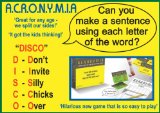 Gorgeous Gifts Acronymia Make A Sentence Word Game(all ages)