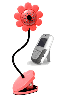 Flower Cam Video Baby Monitor With Handheld Screen (819E)