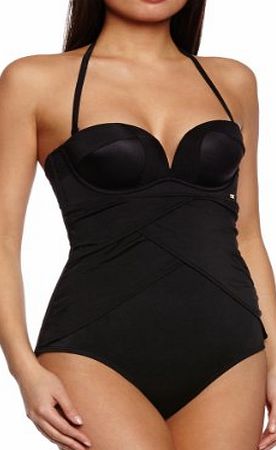 Gossard Womens Sienna Plain Swimsuit, Black, 36E