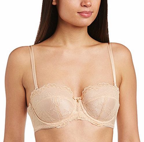 Womens Superboost Lace Strapless Everyday Bra, Beige (Nude), 34F