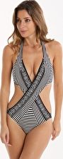Gottex, 1295[^]266888 Costa Brava Halter Cut Out One Piece - Black and