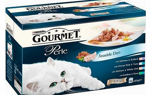 Gourmet Perle Seaside Duos Pouch 12 x 85 g, Pack of 4