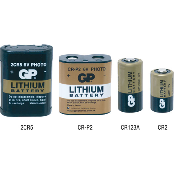 Camera Battery Lithium 3v Cr2 `GP CR2