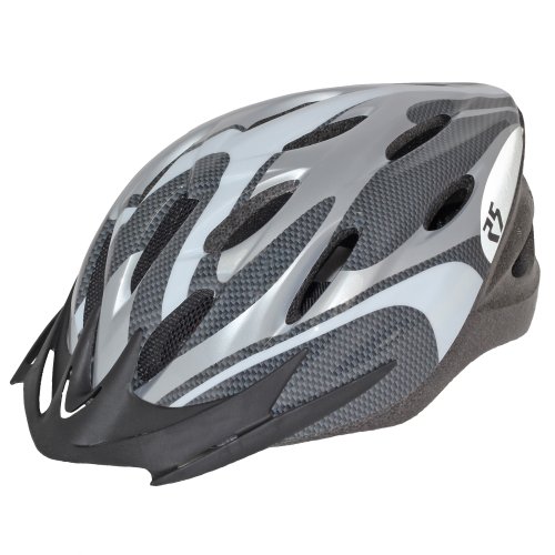 Sierra Cycle Bike Helmet 58-62cm - Silver - adjustable Large XL