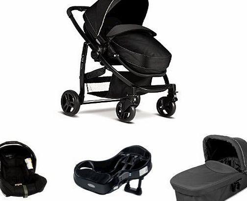 Graco Evo Travel System (Pitstop Black)