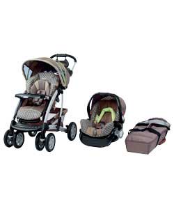 Quattro Tour Deluxe Travel System - Chocolate Lime