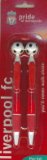 OFFICIAL LIVERPOOL 2 RED CRESTED PEN SET