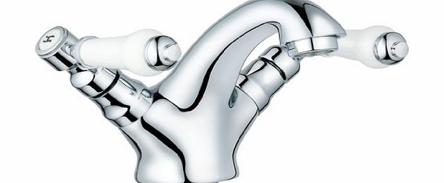 Traditional Chrome Bathroom Basin Sink Mixer Taps & Pop Up Waste & Fittings (SWAN 1) by Grand Taps