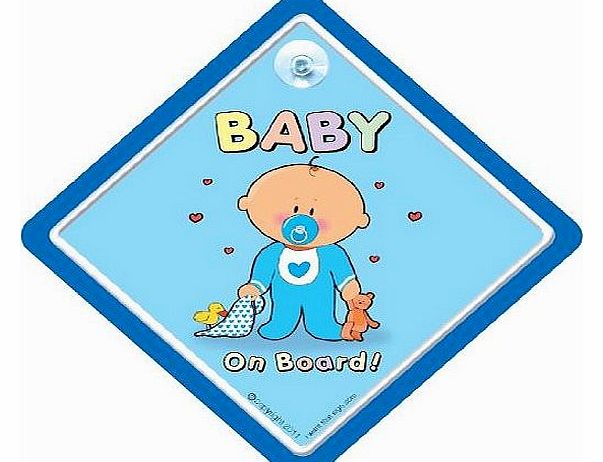 GRANDCHILDREN iwantthatsign.com Baby on Board Sign, Blue Cutie, Baby on Board Car Sign, baby on board, Baby Car Safety Sign