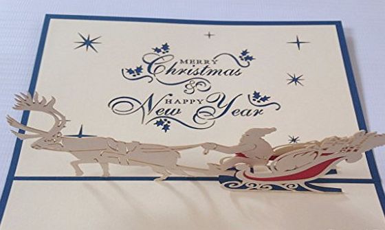 GrandGift Christmas tree Snowman reindeer Santa Clause x-mas 3D Pop Up Greeting Cards Anniversary Baby Birthday Easter Halloween Mothers Fathers Day New Home New Year Thanksgiving Valentine Wedding Christmas