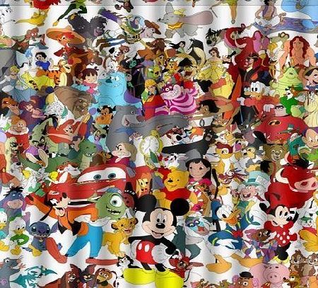 Grandmo555 HomeMo Disney Polyester amp; Waterproof Fabric Curtain (with hooks amp; holes) Custom Shower Curtain 66