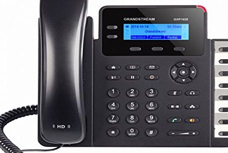 Grandstream Networks GXP1628 telephone - telephones (DECT, Desk/Wall, Black, 100 - 240, 50 - 60, LCD)
