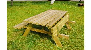 Grange Fencing Oblong Garden Table with Foldable