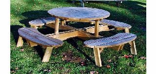 Grange Fencing Round Garden Table with Seats