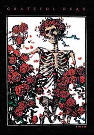 Grateful Dead Roses Textile Poster