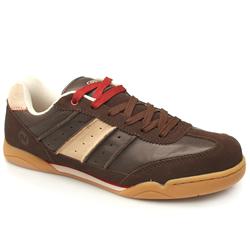 Male Kingpin Leather Upper in Brown and Stone