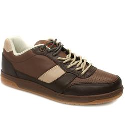 Male Royale Leather Upper in Dark Brown