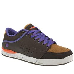 Male Transit Leather Upper Fashion Large Sizes in Brown and Orange